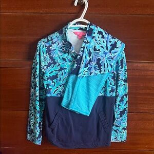 Lilly Pulitzer Blue and Teal Pullover